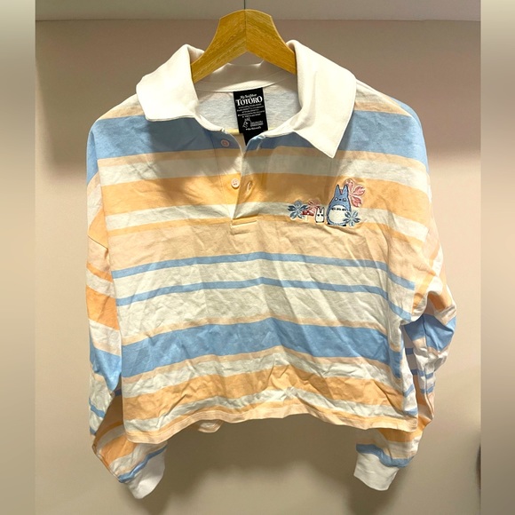 Studio Ghibli My Neighbour Totoro Pastel Polo Shirt - Picture 1 of 5